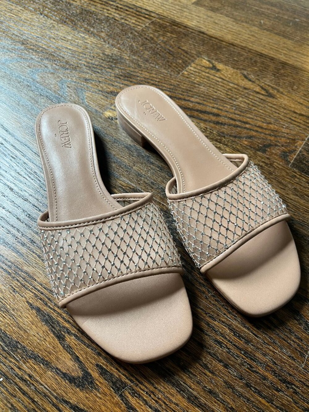 J.Crew Rhinestone Mesh Slide Sandals - Picture 2 of 5